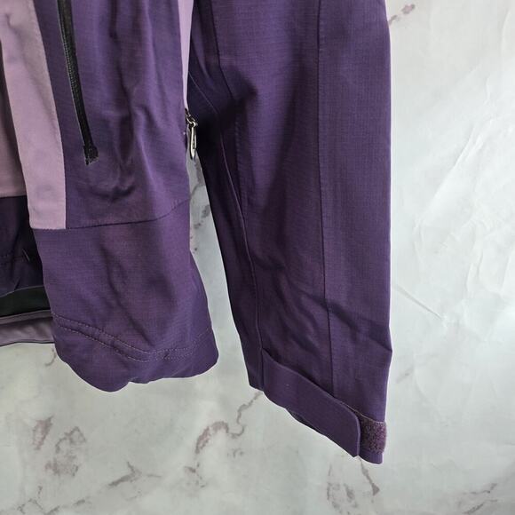 REI Jacket Womens XS Purple Shell Waterproof Pit Zips Rain Ski Elements - Picture 4 of 13
